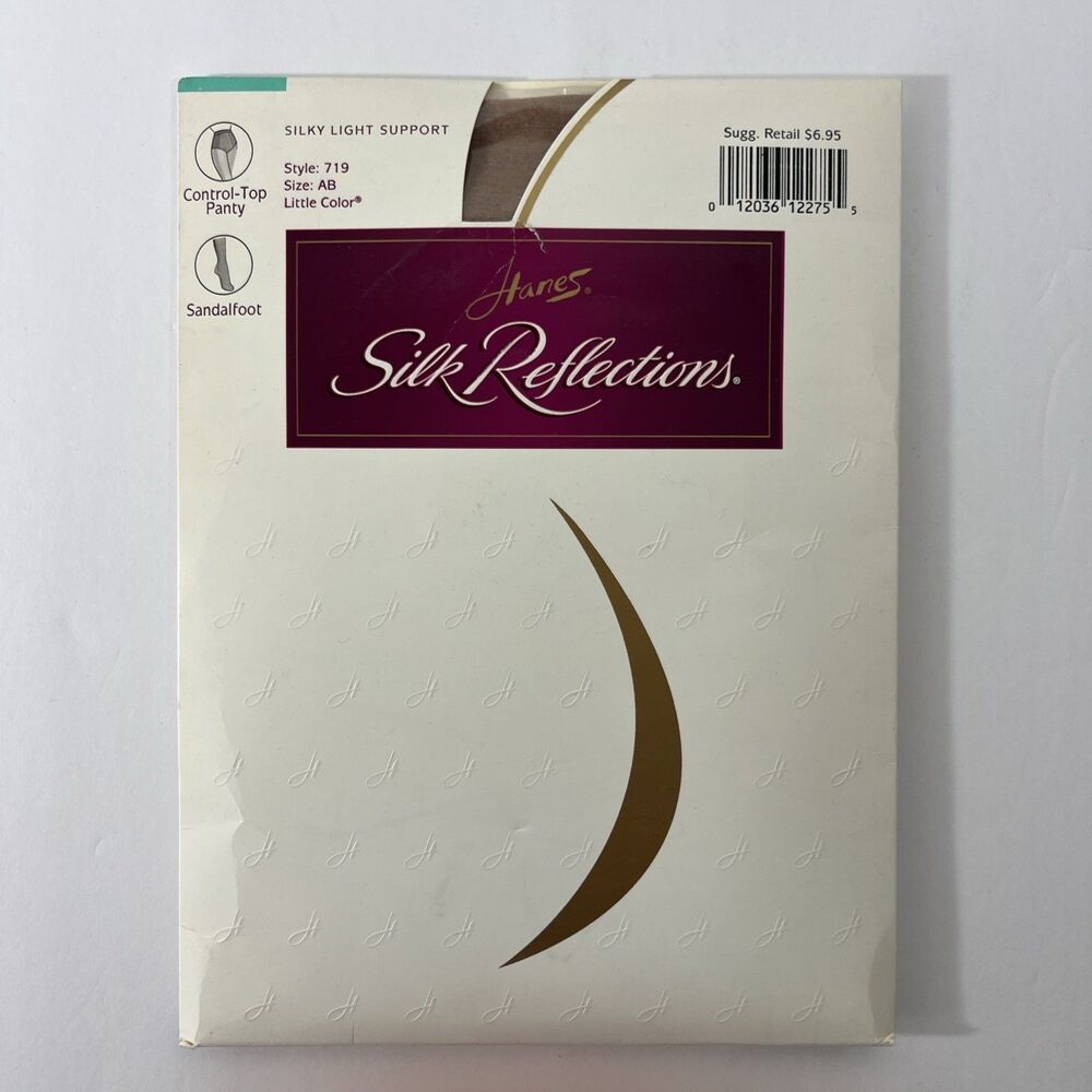 Silk Reflections Pantyhose - Sz AB - Small - Sandalfoot - Little Color - Control